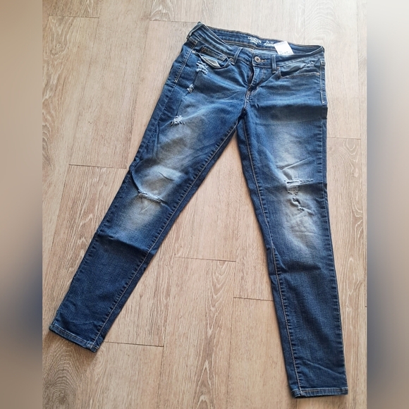 Levi's Denim - Levi's Size 9 Women's Distressed Skinny Jeans - Dark Blue